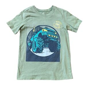 Carter's Boys size 5 Monster truck graphic short sleeve shirt